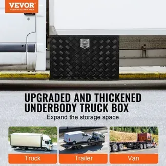 VEVOR Truckbox Werkzeugbox, Unterboden-Anhängerbox, Werkzeugkasten, 1219 x 432 x 457 mm Pickup-Aufbewahrungsbox, Aluminiumlegierung, 50 kg belastbarer Werkzeugkasten, abschließbare Aufbewahrungsbox VEVOR Truckbox Werkzeugbox, Unterboden-Anhängerbox, Werkzeugkasten, 1219 x 432 x 457 mm Pickup-Aufbewahrungsbox, Aluminiumlegierung, 50 kg belastbarer Werkzeugkasten, abschließbare Aufbewahrungsbox