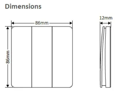 Synergy 21 self powered wall switch SynKinetik schwarz – Bild 2
