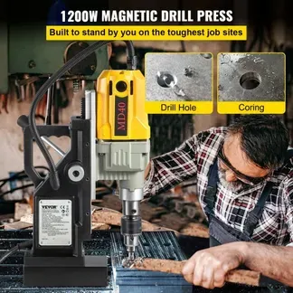 VEVOR 1200 W Magnetbohrer Magnetbohrmaschine 10000 N Elektrische Kernbohrmaschine Industrielle Bohrmaschine 880 RPM mit Max. Tiefe 50 mm, für Schiffs-und Brückenbau Industrie Stahlbau VEVOR 1200 W Magnetbohrer Magnetbohrmaschine 10000 N Elektrische Kernbohrmaschine Industrielle Bohrmaschine 880 RPM mit Max. Tiefe 50 mm, für Schiffs-und Brückenbau Industrie Stahlbau