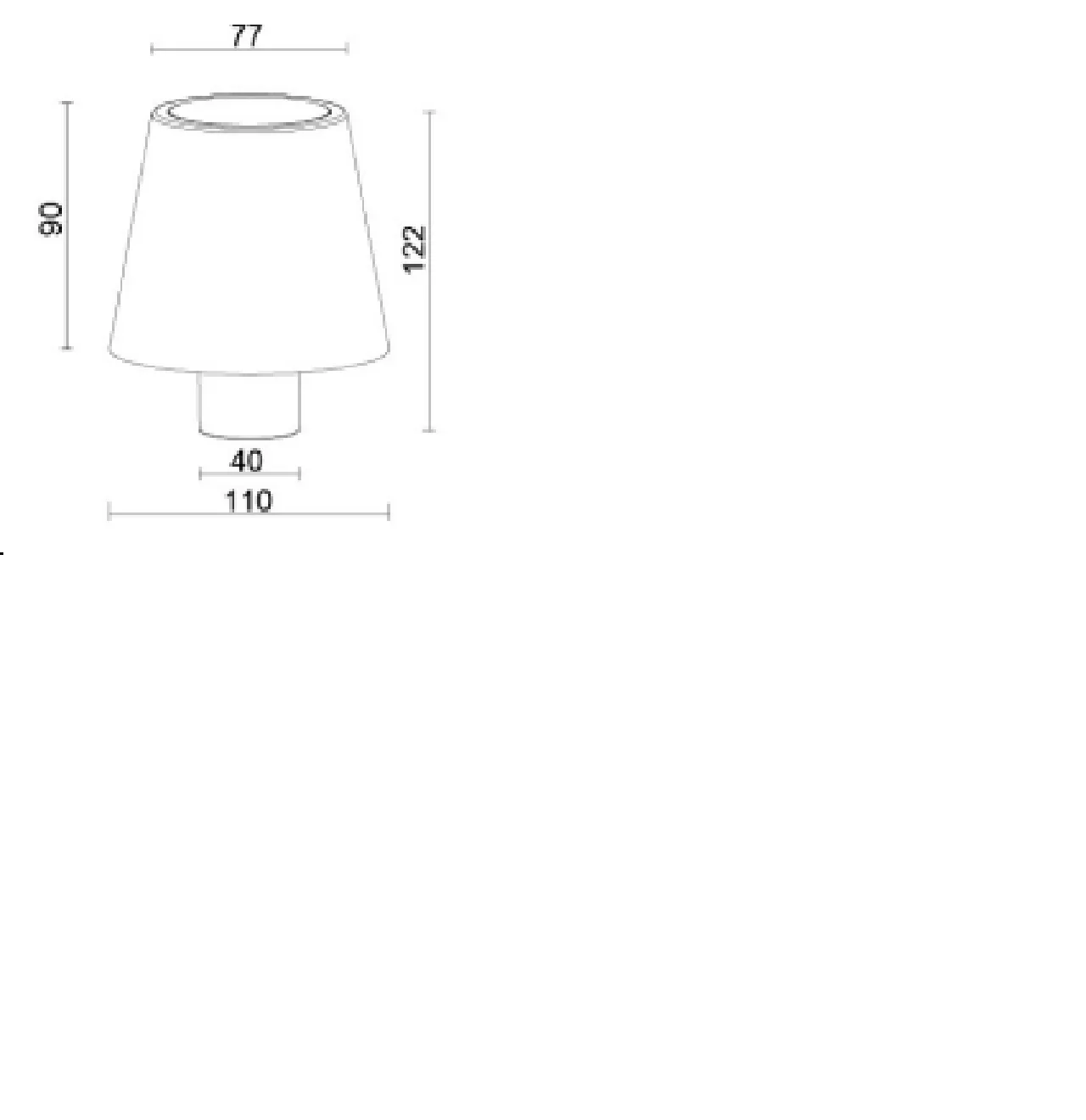 Synergy 21 LED Tischleuchte Akku für Flaschen, outdoor IP54, Touch Switch dimmbar, schwarz – Bild 4