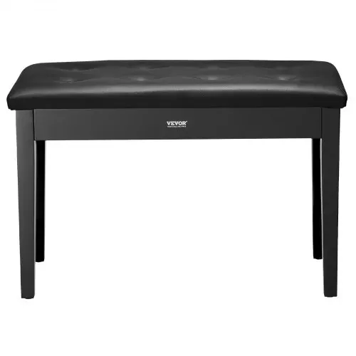 VEVOR Klavierhocker 750 x 355 x 490 mm, Klavierbank, Klavierstuhl mit hochdichter Polsterung, Ablagefach für Notenbücher, hölzerner Pianobank, Hockersitz, für Schminktisch und Wohnzimmer – Bild 9