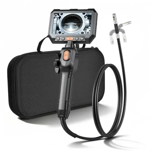 VEVOR Drehbare Endoskopkamera mit Licht, Inspektionskamera mit Zwei-Wege beweglichem Kopf, IP67 Wasserdichte Rohrkamera mit 5 Zoll Display 1,5 m Kabel 5000 mAh Akku, 8 mm Boreskopkamera für Auto Haus VEVOR Drehbare Endoskopkamera mit Licht, Inspektionskamera mit Zwei-Wege beweglichem Kopf, IP67 Wasserdichte Rohrkamera mit 5 Zoll Display 1,5 m Kabel 5000 mAh Akku, 8 mm Boreskopkamera für Auto Haus