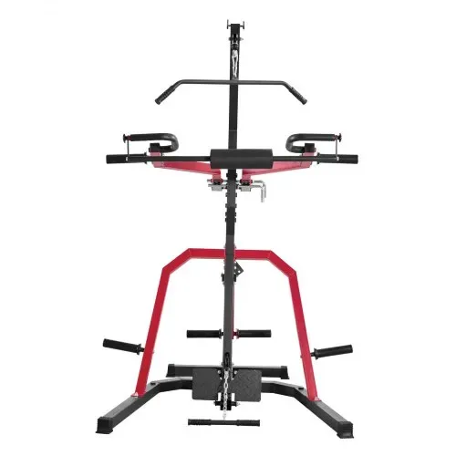 VEVOR Corner Leverage Gym Heim-Fitnessgerät mit 2:1-Verhältnis LAT Low Row System, Krafttrainingsgerät für Kniebeugen Kreuzheben Bankdrücken Bizepscurls, verstellbare Ganzkörper-Trainingsstation – Bild 9