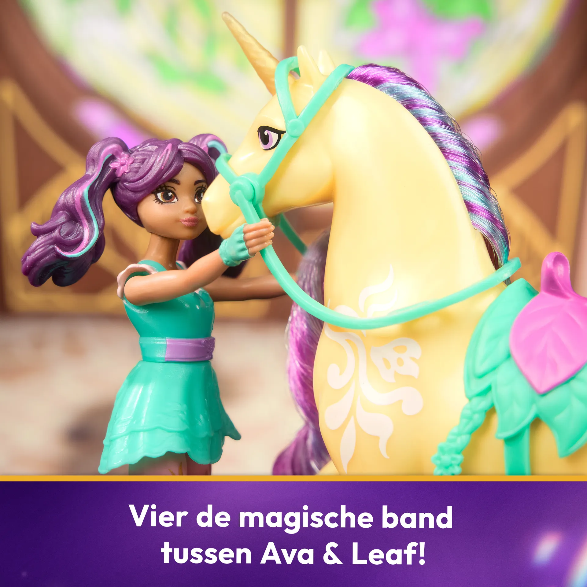 Unicorn Academy Ava und Einhorn Leaf Set - ca. 12 cm – Bild 5