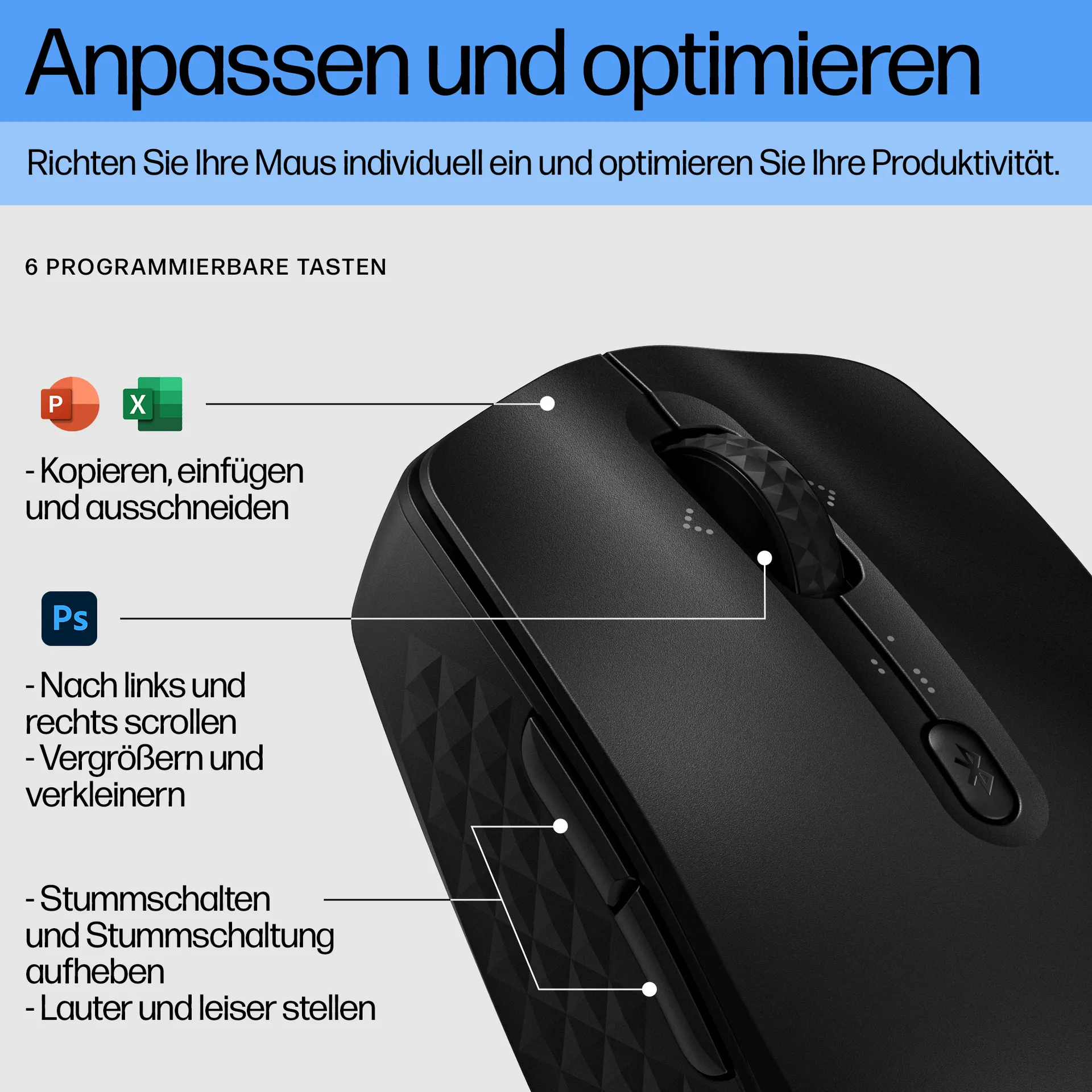 HP 425 Programmierbare Bluetooth-Maus – Bild 6