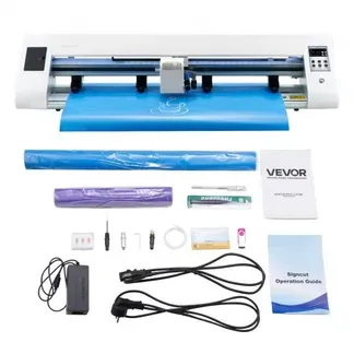 VEVOR Vinylschneider (60 cm Schnittgröße) mit automatischer Kantenerkennung & Designsoftware & 2 Klingentypen & Materialien, kompatibel mit SVG/EPS/PLT, für individuelle DIY-Bastelarbeiten VEVOR Vinylschneider (60 cm Schnittgröße) mit automatischer Kantenerkennung & Designsoftware & 2 Klingentypen & Materialien, kompatibel mit SVG/EPS/PLT, für individuelle DIY-Bastelarbeiten