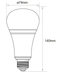 MiBoxer FUT105 LED Retrofit E27 Bulb 12W RGB-WW (RGB-CCT) Lampe mit Funk und WLAN – Bild 2