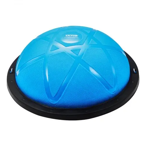 VEVOR Halb-Gymnastikball-Trainer, 23 Zoll Balance-Ball-Trainer, 660 lbs Tragkraft Stabilitätsball, Yoga-Ball mit Widerstandsbändern und Pumpe, Kraft-Fitnessball für das Heim-Fitnessstudio, Ganzkörpertraining, Blau – Bild 9