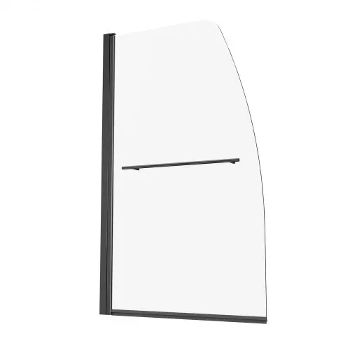 VEVOR rahmenlose Badewannen Duschtür (864 x 1397 mm / B x H) halbe platzsparende Duschtür für Badewanne, 180° drehbare Tür aus gehärtetem Glas, Duschglastür (6 mm Glasdicke), Schwarz – Bild 10