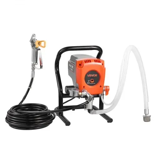 VEVOR Airless-Farbspritzgerät Sprühgerät 900 W 3300 psi, 1,78 L/min Farbsprühsystem mit Reinigungsbürste & Schlauch & Verlängerungsstange & Düsen, Farbsprühgerät für Wohnungen, Gebäude – Bild 10