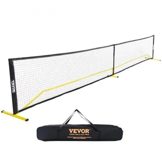 VEVOR Tragbares Pickleball-Netzsystem, 671 cm großes Netz, wetterbeständiger, stabiler Metallrahmen und starkes PE-Netz, Outdoor-Spielsportnetz mit Tragetasche, einfacher Aufbau, Spielen in der Hinter VEVOR Tragbares Pickleball-Netzsystem, 671 cm großes Netz, wetterbeständiger, stabiler Metallrahmen und starkes PE-Netz, Outdoor-Spielsportnetz mit Tragetasche, einfacher Aufbau, Spielen in der Hinter