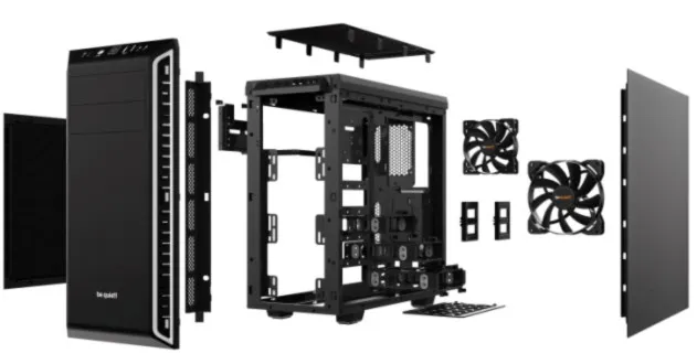 be quiet! Pure Base 600 Midi Tower Schwarz, Silber – Bild 3