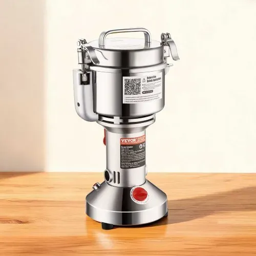 VEVOR elektrische Getreidemühle tragbare Hochgeschwindigkeits-Gewürzmühlen kommerziell 750 g 2000 W, Pulverisierer aus Edelstahl, 28000 U/min für trockene Körner Gewürze Müsli Kaffee Mais Pfeffer – Bild 7