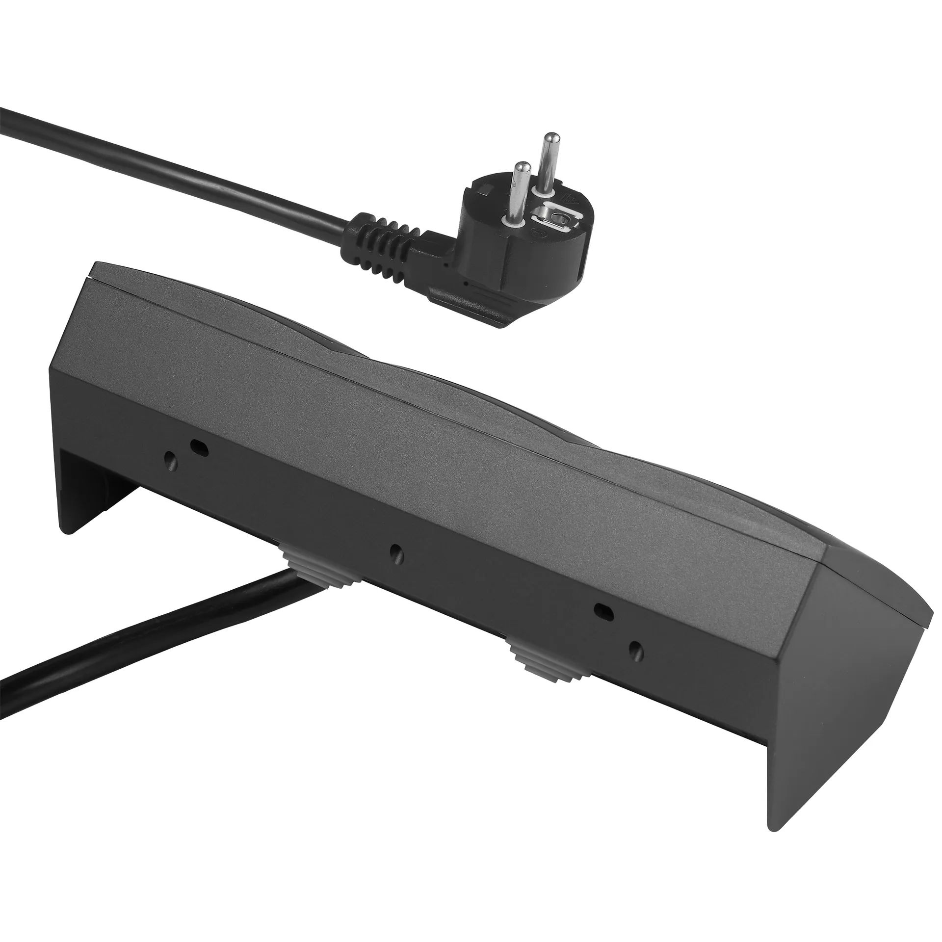 Steckdosenblock McPower ''Flair'' 250V~/16A, anthrazit, 3-fach, 2m Kabel+ Stecker – Bild 5