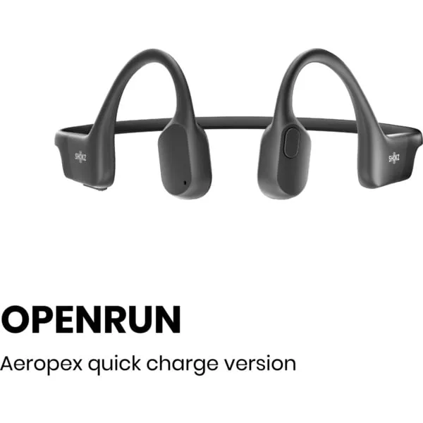 SHOKZ OpenRun Kopfhörer Kabellos Nackenband Sport Bluetooth Schwarz – Bild 2