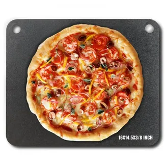 VEVOR Pizzastein Pizzastahl 406 x 368 x 10 mm, Pizzastahlplatte für den Ofen, Vorgewürzter Pizza-Backstein aus Q235-Kohlenstoffstahl mit Höherer Leitfähigkeit für Restaurants, Cafés, Straßenläden VEVOR Pizzastein Pizzastahl 406 x 368 x 10 mm, Pizzastahlplatte für den Ofen, Vorgewürzter Pizza-Backstein aus Q235-Kohlenstoffstahl mit Höherer Leitfähigkeit für Restaurants, Cafés, Straßenläden