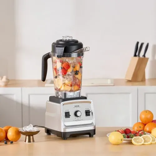 VEVOR Standmixer Smoothie Maker Blender 1600 W 2,5 L professioneller Mixer mit leistungsstarkem Motor, multifunktionaler Mixer zur Lebensmittelverarbeitung für Smoothies / Milchshakes / Säfte – Bild 7