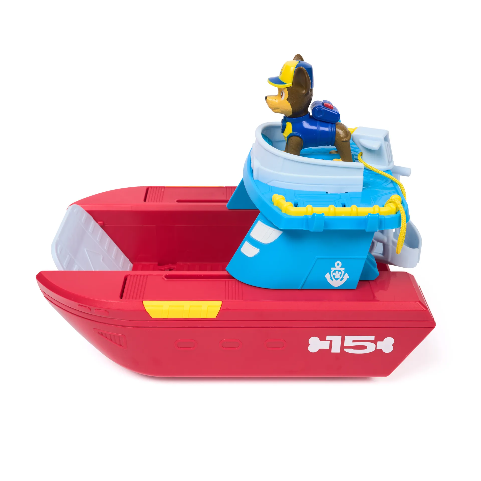 PAW Patrol - Sea Patroller Rettungsboot mit Chase Figur und Hai – Bild 3