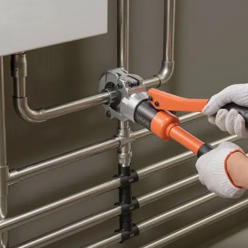 VEVOR Presszange Hydraulik V-Kontur, Rohrpresszange für Edelstahlrohr, Crimpzange mit Backen V12, V15, V18, V22, V28 & Tragekoffer, Presswerkzeug-Set für Sanitärreparaturen & -installationen – Bild 7