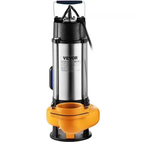 VEVOR Schmutzwasserpumpe mit var. Schwimmerschalter Tauchpumpe 2200W Gartenpumpe Durchfluss 60000L/h Schmutzwassertauchpumpe max. Hub 18m Wasserpumpe IPX8 Ideal zum Pumpen von Wasser – Bild 9