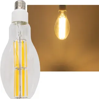 LED Filament-Lampe E27 30W “FHE-30” 4575lm, 2700K, warmweiß, ØxH 9x24cm LED Filament-Lampe E27 30W “FHE-30” 4575lm, 2700K, warmweiß, ØxH 9x24cm