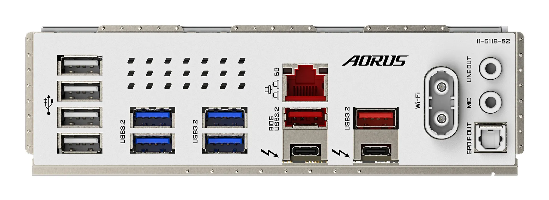 GIGABYTE Z890 AORUS PRO ICE Mainboard - Unterstützt Intel Core Ultra (Serie 2) CPUs, 16+1+2 Phasen VRM, bis zu 9500MHz DDR5 (OC), 1xPCIe 5.0 + 4xPCIe 4.0, Wi-Fi 7, 5GbE LAN, Thunderbolt 4 – Bild 5