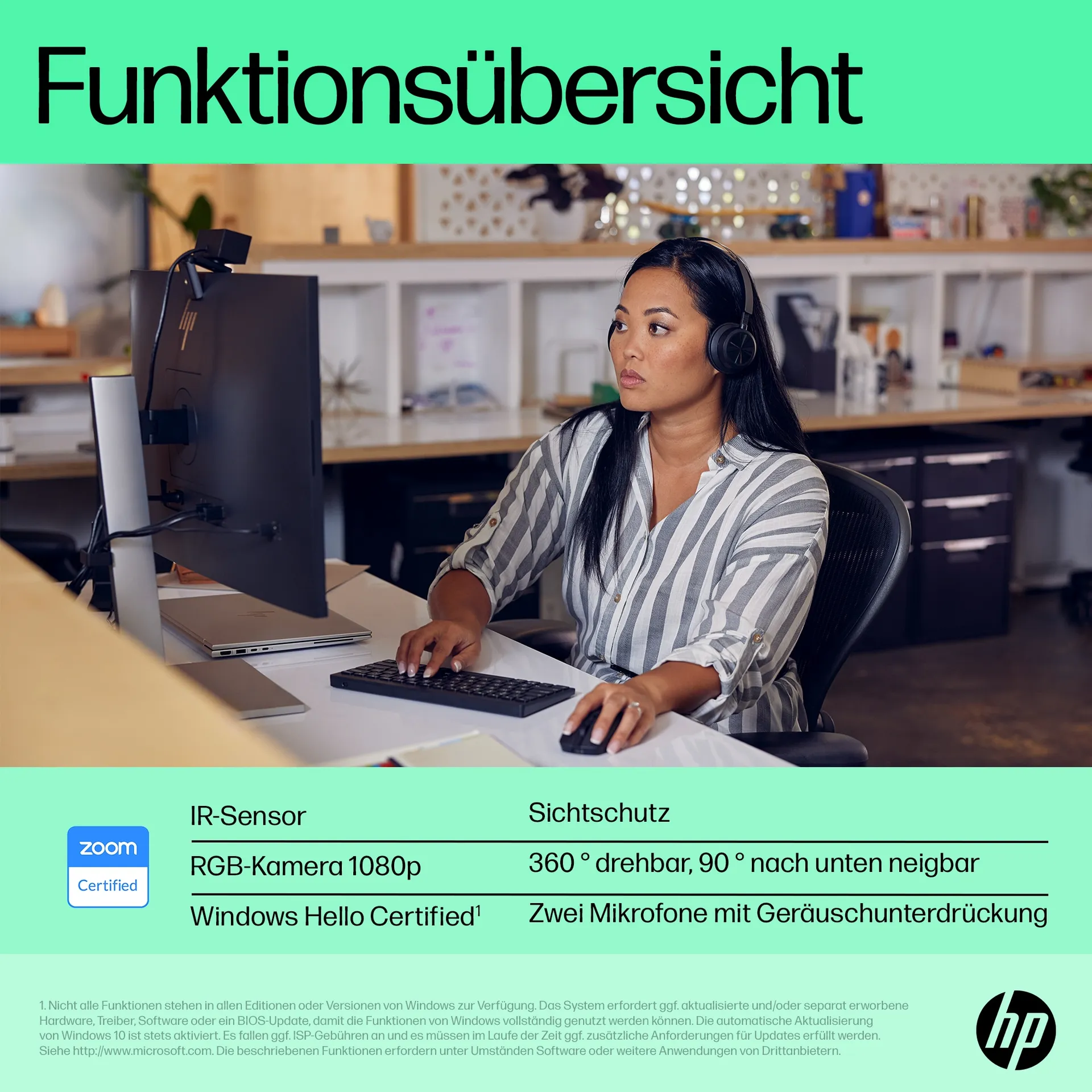 HP 625 FHD-Webcam – Bild 4