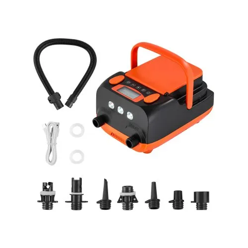 VEVOR Paddleboard Pumpe (20 PSI) mit USB-Ausgang, zweistufige elektrische SUP-Luftpumpe mit automatischer Abschaltung & LED Licht, Aufblasen & Entleeren 12 V DC ideal für Schlauchboote Matratzen VEVOR Paddleboard Pumpe (20 PSI) mit USB-Ausgang, zweistufige elektrische SUP-Luftpumpe mit automatischer Abschaltung & LED Licht, Aufblasen & Entleeren 12 V DC ideal für Schlauchboote Matratzen