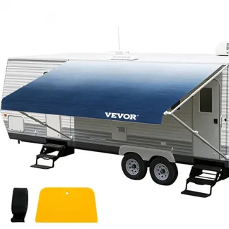 VEVOR Wohnmobil-Markise, Markisen-Ersatzstoff 524 x 240 cm, Blauer Wohnmobil-Markisen-Ersatz, 15 Unzen Vinylmaterial-Ersatz-Markise, Sonnenschutz & Wasserdichter Camper-Markisen-Ersatzstoff VEVOR Wohnmobil-Markise, Markisen-Ersatzstoff 524 x 240 cm, Blauer Wohnmobil-Markisen-Ersatz, 15 Unzen Vinylmaterial-Ersatz-Markise, Sonnenschutz & Wasserdichter Camper-Markisen-Ersatzstoff