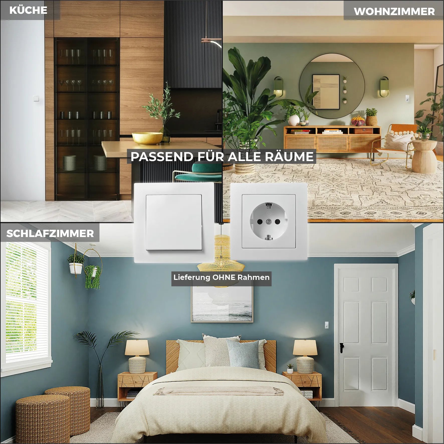 Taster McPower ''Flair'', 250V~/10A, UP, weiß – Bild 5