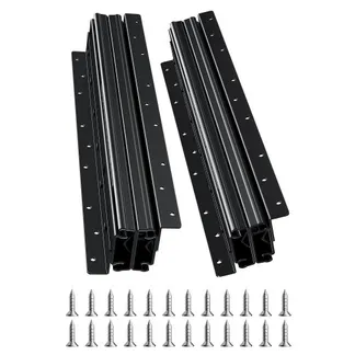 VEVOR Schubladenschienen Bodenhalterung, 40 cm, Vollauszug mit Kugellager unter Treppenschrankschienen, 117 kg Tragkraft, Unterschienen für Treppenschrankgleiter, zum Selbstaustausch, schwarz VEVOR Schubladenschienen Bodenhalterung, 40 cm, Vollauszug mit Kugellager unter Treppenschrankschienen, 117 kg Tragkraft, Unterschienen für Treppenschrankgleiter, zum Selbstaustausch, schwarz