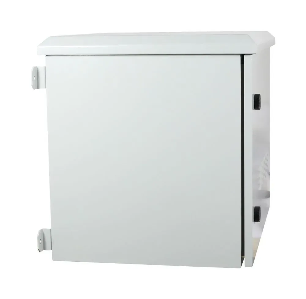 ALLNET 19"Wandgehäuse, 12HE, T638mm, Lichtgrau, IP55, SO-Serie, incl. 4-Fach Lüftereinheit – Bild 9