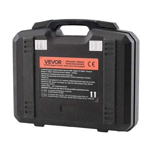 VEVOR Kühlmitteldruckprüfer Set 28-tlg. Kühlwasser Befüllgerät mit 4 Adaptern, universelle Passform, Druckprüfer-Set für Kfz-Kühlsysteme, mit Druckpumpe und Füller aus Aluminiumlegierung – Bild 9