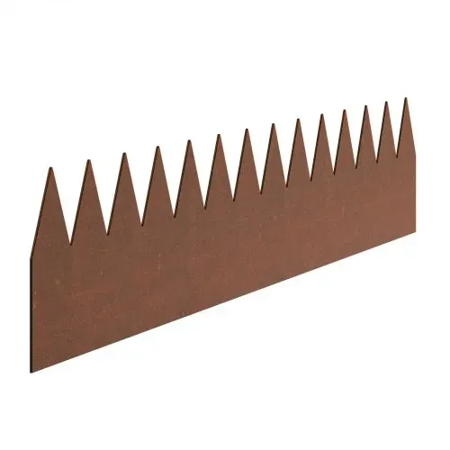 VEVOR Rasenkante, 6er-Pack 1016x152,4x1,5 mm, vorrostende Metall-Beeteinfassung, biegbare Garteneinfassung, Beetumrandung, Trennwand für Blumenbeete und Hofwege – Bild 10