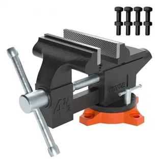 VEVOR 11,5cm Schraubstock 240° Drehbar Sphäroguss Werkbankschraubstock 1,5-4,5cm Rohrspanndurchmesser Schraubstock 8,5 cm Backenöffnung Parallelschraubstock Ideal zum Schärfen Schleifen Schneiden usw. VEVOR 11,5cm Schraubstock 240° Drehbar Sphäroguss Werkbankschraubstock 1,5-4,5cm Rohrspanndurchmesser Schraubstock 8,5 cm Backenöffnung Parallelschraubstock Ideal zum Schärfen Schleifen Schneiden usw.