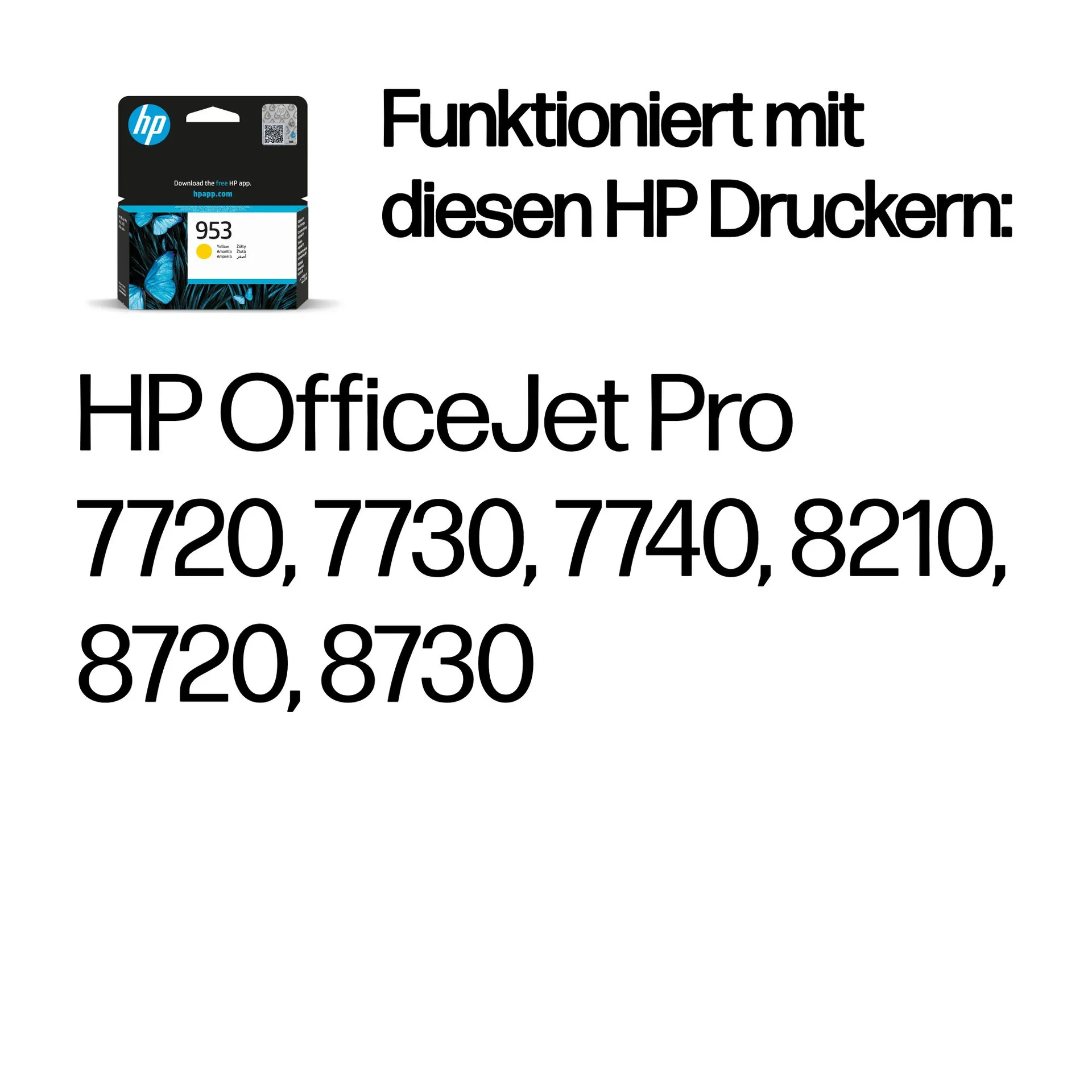 HP 953 Gelb Original Tintenpatrone – Bild 2