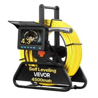 VEVOR Kanalkamera, 30 m, selbstnivellierende Rohrkamera mit 4,3 Zoll-HD-Display, wasserdichte (IP68) Inspektionskamera mit Beleuchtung (12 LEDs & 16-GB-Speicherkarte) für Abwasserleitungen & -rohre VEVOR Kanalkamera, 30 m, selbstnivellierende Rohrkamera mit 4,3 Zoll-HD-Display, wasserdichte (IP68) Inspektionskamera mit Beleuchtung (12 LEDs & 16-GB-Speicherkarte) für Abwasserleitungen & -rohre