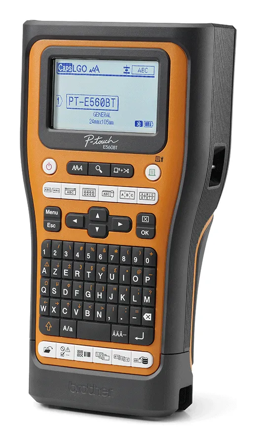 Brother PT-E560BTVP Etikettendrucker Wärmeübertragung 180 x 180 DPI 20 mm/sek Verkabelt & Kabellos HSE/TZe Bluetooth QWERTZ – Bild 3