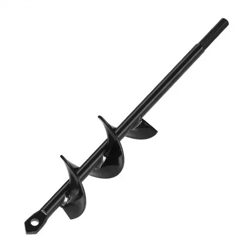 VEVOR Erdbohrer für Bohrmaschine, Ø 4 x 22 cm Pfahlbohrer, für 3/8-Zoll-Sechskant-Bohrer, Erdlochbohrer, Gartenbohrer, Lochbohraufsätze zum Graben von Gartenpfostenlöchern und Zäunen – Bild 9