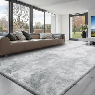 VEVOR Hochflor Teppich, 2743×3658 mm, flauschiger Teppich mit dreilagigem Material, 35 mm Florhöhe, für große Wohnzimmer, Heimkino, Loungebereich, fusselfrei und weicher, pflegeleicht VEVOR Hochflor Teppich, 2743×3658 mm, flauschiger Teppich mit dreilagigem Material, 35 mm Florhöhe, für große Wohnzimmer, Heimkino, Loungebereich, fusselfrei und weicher, pflegeleicht