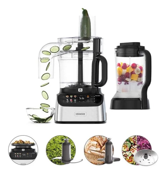 Kenwood MultiPro OneTouch Küchenmaschine 1000 W 3 l Schwarz, Edelstahl Integrierte Waagen – Bild 2
