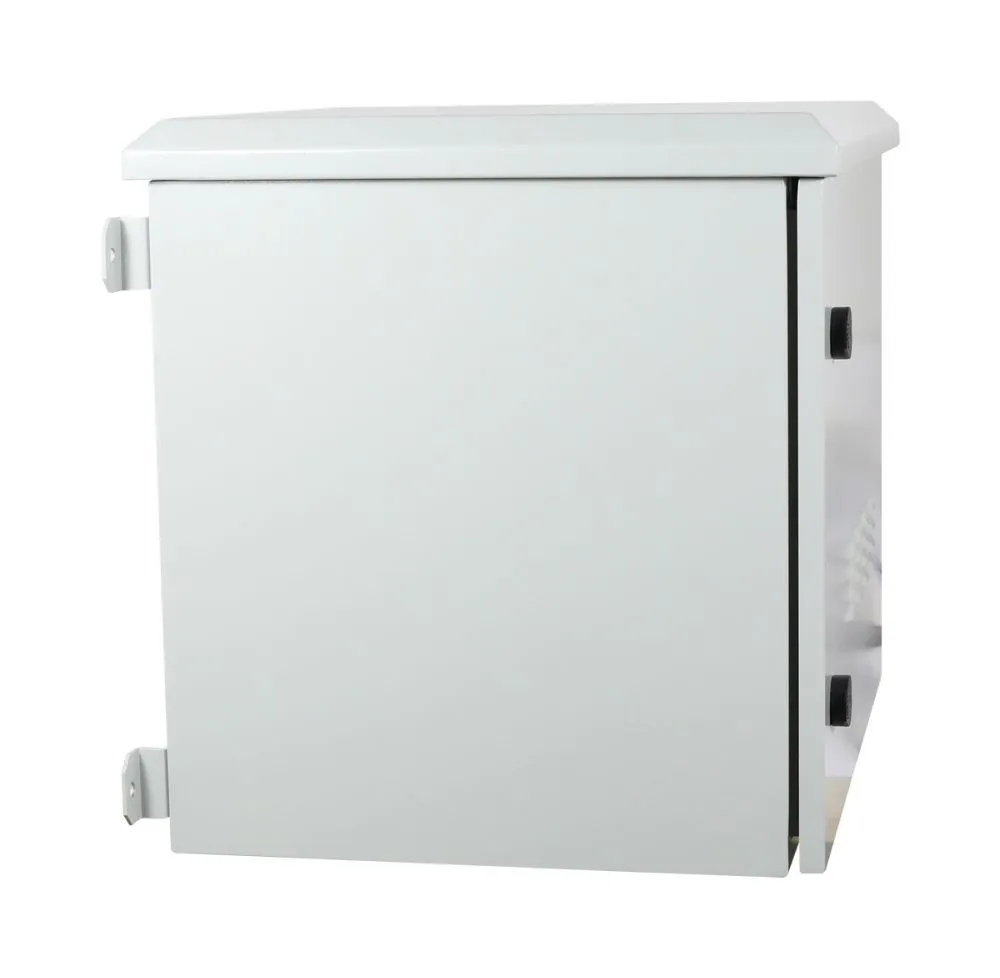 ALLNET 19"Wandgehäuse, 12HE, T638mm, Lichtgrau, IP55, SO-Serie, incl. 4-Fach Lüftereinheit – Bild 9