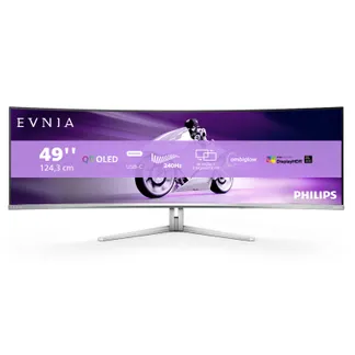 Philips Evnia 8000 49M2C8900/00 Computerbildschirm 124,2 cm (48.9″) 5120 x 1440 Pixel Dual QHD QD-OLED Weiß Philips Evnia 8000 49M2C8900/00 Computerbildschirm 124,2 cm (48.9″) 5120 x 1440 Pixel Dual QHD QD-OLED Weiß