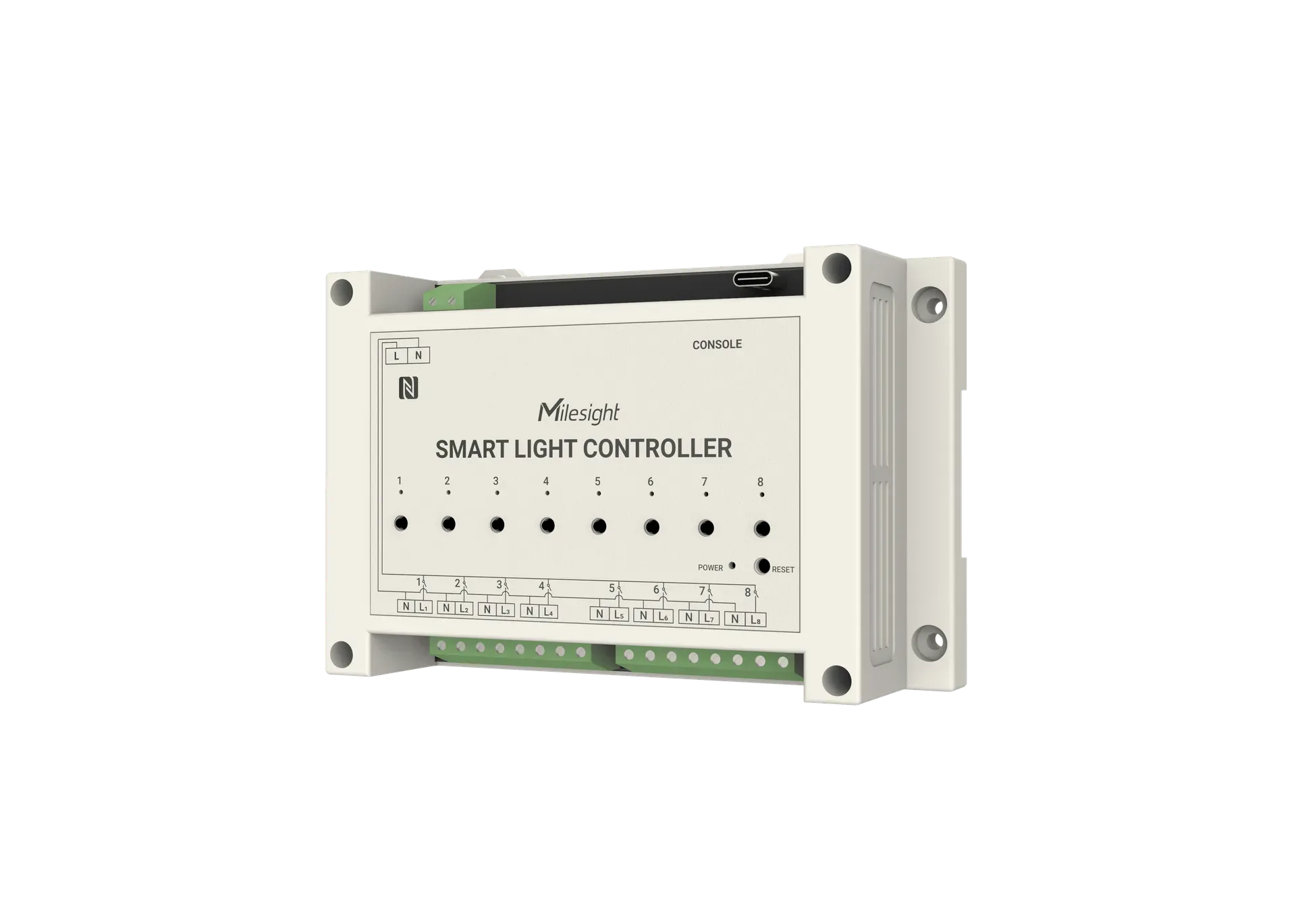 Milesight IoT Smart Light Controller, WS558-868M-LN LoRaWAN / 16A max. / 8 out – Bild 2