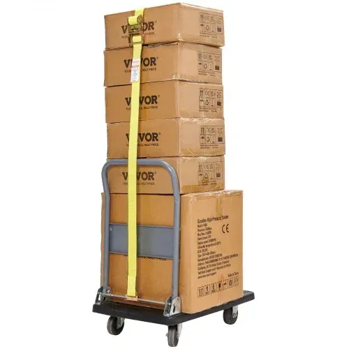 VEVOR 8er-Pack Spanngurte mit Ratsche, 2362,31kg, 5,08 x 38,1 cm, robust für Fracht – Bild 9