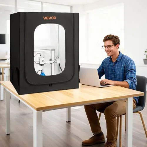 VEVOR 3D-Druckergehäuse Druckerzelt (70x75x90 cm), staubdichte & wasserfeste Schutzhülle mit konstanter Temperatur & LED-Beleuchtung, kompatibel mit gängigen Modellen von Creality/ELEGOO/Anycubic – Bild 7