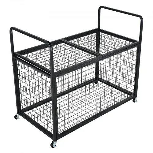 VEVOR Ballwagen Rollwagen 1150 x 610 x 912 mm Sportbällen, Abschließbarer Basketballkäfig Ballkäfig, Sportausrüstung für den Innen- und Außenbereich, Rollbar Aufbewahrungswagen aus Stahl für Garagen – Bild 9