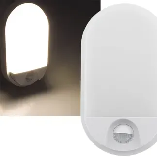 LED Wandleuchte “NIAS” IP54, 3000K 10W, 980lm, 140° Bewegungsmelder LED Wandleuchte “NIAS” IP54, 3000K 10W, 980lm, 140° Bewegungsmelder