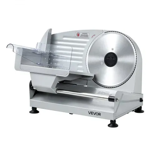 VEVOR Fleischschneidemaschine 200 W, Elektrische Aufschnittmaschine mit 190-mm-SUS420-Klinge, 0–1 mm Schnittdicke, Allesschneider für Gefrorenes Fleisch, Schinken, Baguette und Steak – Bild 8