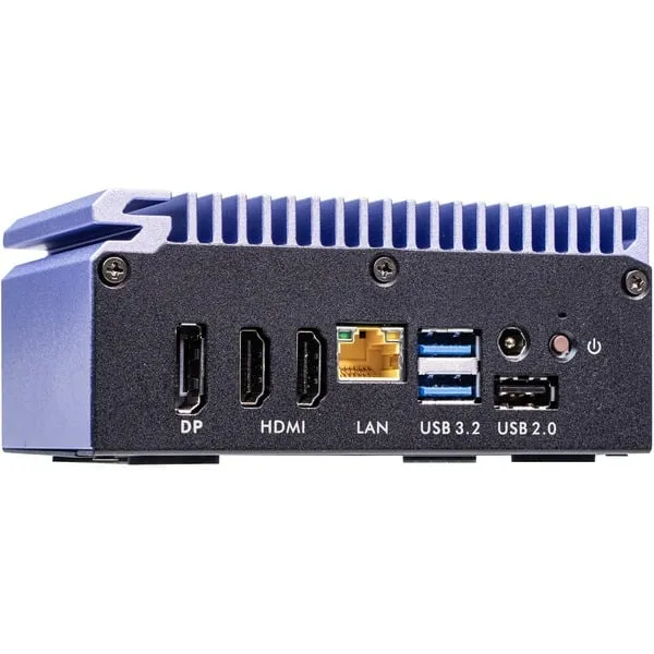 Shuttle Edge PC SPCEL12 , Intel Celeron J6412 , 2x HDMI, 1x DP, 2x 2.5G LAN, 1x DDR4, 1x Micro SD card reader, 1x Nano SIM slot, 3x USB, 2x M.2 (SATA), 12-20V , 24/7 Dauerbetrieb, lüfterlos, inkl. VESA Befestigung – Bild 2